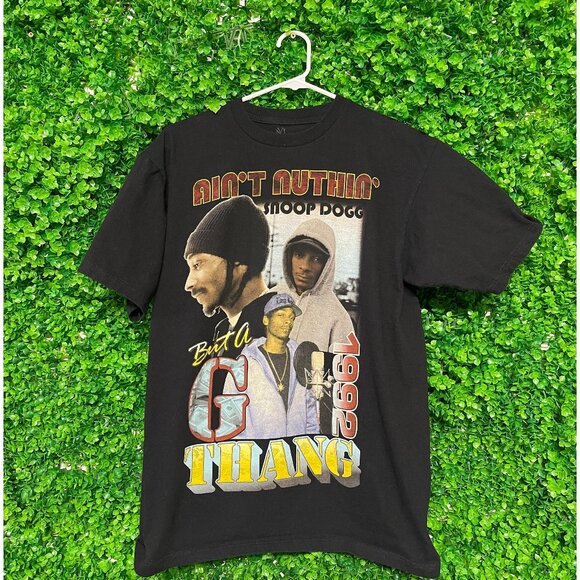 Vintage Snoop Sogg "Ain't Nothin but a G Thang" T-shirt - Adult Mens Medium - S4 - Picture 1 of 2